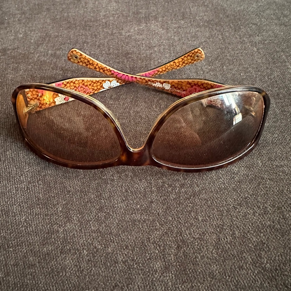 Coach Brown Patterned Sunglasses - image 2